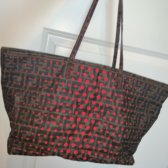 FENDI Perforated Zucca Spalmati Roll Large ToteBag - Picture 11 of 15